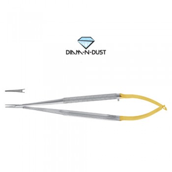 Diam-n-Dust™ Castroviejo Micro Needle Holder Straight - Extra Delicate Stainless Steel, 14 cm - 5 1/2"